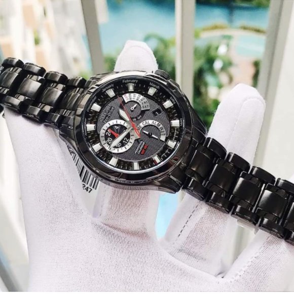 Citizen Perpetual 42mm Black Watch - Picture 4 of 5